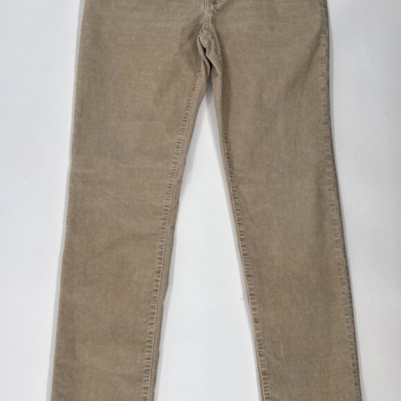 American Eagle Corduroy Pants Mens 31x32 Beige Slim Straight Next Level Flex NEW - Picture 1 of 9